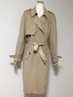 美品【ZARA】ライトキャメル色！ロングガウンタイプのトレンチコートです