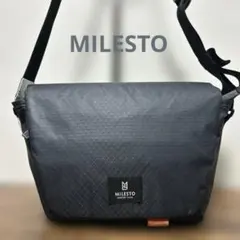 MILESTO ミレストHutteショルダー・メッセンジャーバッグ　グレー系のサムネイル