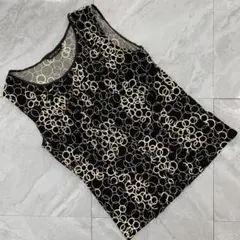plein de vie ノースリーブTシャツ ブラック 春夏 カジュアル