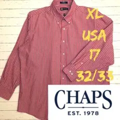 値下げ！【CHAPS】クラシックフィット 形状安定　シャツ 17/32-33