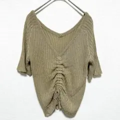 美品 スプレイ PREMIUM【FREE】フロントシャーリング サマーニットのサムネイル
