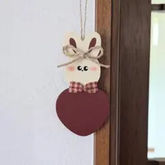 カントリー雑貨 ハンドメイドトールペイント カントリードールうさぎ
