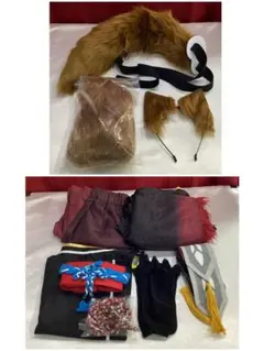 【にじさんじ】伏見ガク　バイト衣装　ウィッグ付　S　コスプレ衣装　F-0915★ にじさんじ】伏見ガク バイト衣装 ウィッグ付 S コスプレ衣装 F-0915