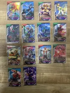 仮面ライダー　ガンバレジェンズ　トレカ 14枚セット　c