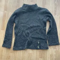 キッズ110㎝ZARA タートルネックセーター ブラック