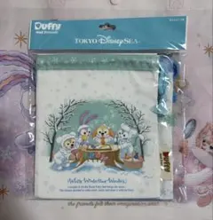 ダッフィーフレンズ　ホワイトウィンタータイムワンダーズ　 ステラルー　巾着２枚