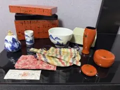 茶道具 朱塗 茶碗 茶箱 セット まとめ売り - メルカリ