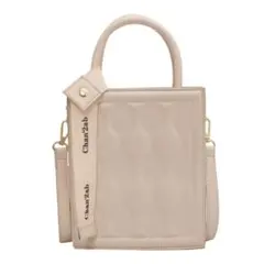 ♡ハンドバッグ♡　韓国　おしゃれ　英字　白　ショルダーバッグ　2way ミニ