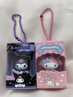 フィギュア　キーホルダー　マイメロ　クロミ