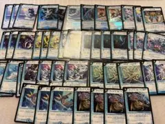 【初期・旧枠】デュエマ 水単リーフ速攻ガチセット 豪華キラ多数 48枚 プレイ用