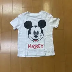 GAP Kids Disney ミッキー スパンコール Tシャツ 白 110cm