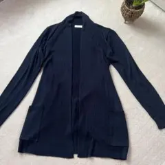 index ロングカーディガン　ネイビー