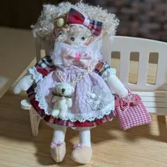 ハンドメイドドール♡カントリードール♡チャーム♡キーホルダー♡女の子♡