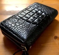 【定価約5万円】 金運UP クロコダイル 長財布 ブラック 定価約5万円】 金運UP クロコダイル 長財布 ブラック - メルカリ