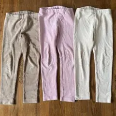 ユニクロ　リブコーデュロイ　レギンス3点セット