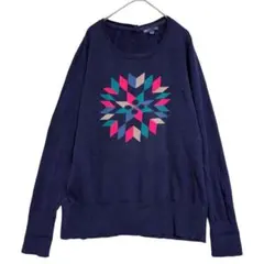 Gap コットン100 薄手ニット　ネイビー　L