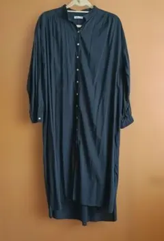CRAFT STANDARD BOUTIQUE ロングシャツ ワンピース 紺のサムネイル