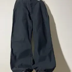 FACT. ブラック ワイド ベイカーパンツ SK8 カットオフ W34相当 黒