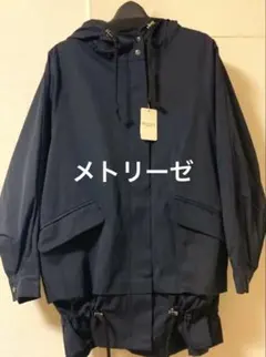 未使用　ヤマダヤ　メトリーゼ フード付きショートコート　ネイビー