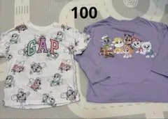 パウパト　トップス2枚　100サイズのサムネイル
