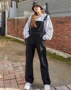 DAZY 腰ポケット デニムオーバーオール オーバーオール アメカジ サロペット