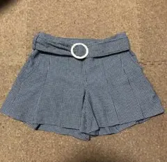 OLIVE des OLIVE オリーブデオリーブ キュロットパンツ白黒チェック