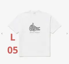 ラコステ ゴジラ コラボ 白 ホワイト FR:6 US:XL Tシャツ モスラ 