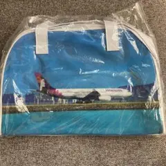 【新品未使用】非売品　ハワイアン航空　ショルダービニールバッグ　飛行機　記念品のサムネイル