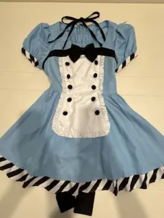 不思議の国アリス風 コスプレ ワンピース Lサイズ ブルー