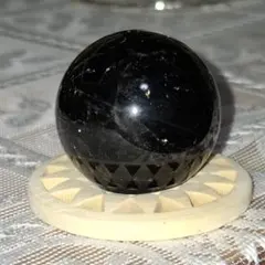 天然石✨️モリオン　スフィア✨️台座付き③
