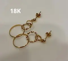 18Kゴールド フープピアス