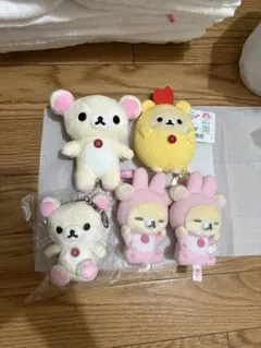 未使用新品　コリラックマ　ぬいぐるみキーホルダー5個セット