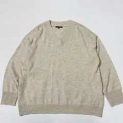 23区 洗える カシミヤブレンド Vネックニットプルオーバー 46