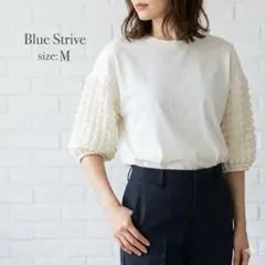 Blue Strive アイボリー Tシャツ Mサイズ トップス