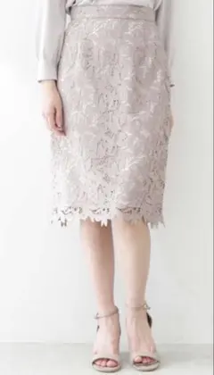 【美品】プロポーションボディドレッシング　レースタイトスカート