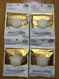 MASCODE 3Dシリーズ マスク Mサイズ ベージュ 4袋セットのサムネイル