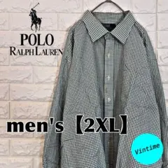 y236【POLO by Ralph Lauren】長袖ボタンシャツ【2XL】