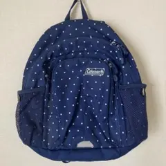 Coleman ネイビー水玉リュック キッズ