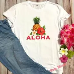 ALOHATシャツ♡フラダンス ハワイアン♡アロハ♡タヒチアン♡花 SURF