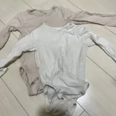 H&M オーガニックコットン ボディスーツ 2枚セット