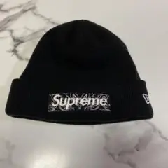 シュプリーム/NEWERA ボックスロゴビーニー ニット帽 メンズ/レディース
