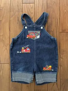 MIKI HOUSE デニムオーバーオール 80