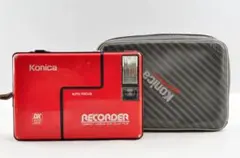Konica RECORDER レッド コンパクトフィルムカメラ 🆕新着情報 -Konica RECORDER コンパクトでかわいい見た目のハーフ