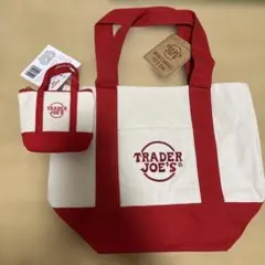 TRADER JOE'S トートバッグセット 赤 2点
