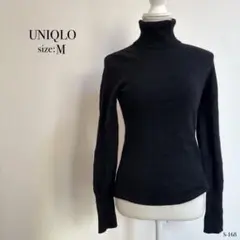 ☆カシミヤ100%☆ UNIQLO タートルネック ニット Mサイズ ブラック