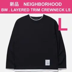 新品 L ネイバーフッド BW LAYERED TRIM CREWNECK LSのサムネイル