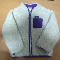 A*A様 patagonia フリースジャケット 5T クリーム/パープル
