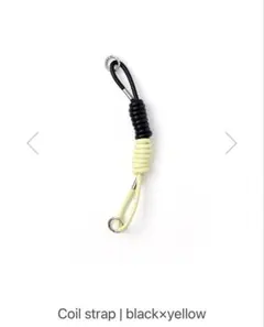 ajew コイルストラップ ブラック×イエロー［未使用］