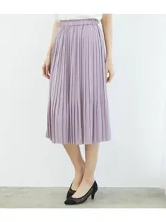 新品　ロペピクニック　薄パープル　上品フレアスカート　高見え　格安