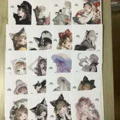 cotton melody様　世界猫の日　ステッカー まとめ